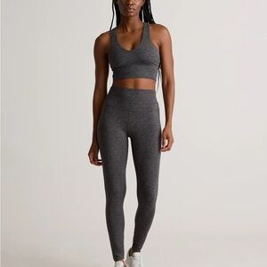 Quince ultra-Soft V-Neck Cropped Tank size Small NWOT